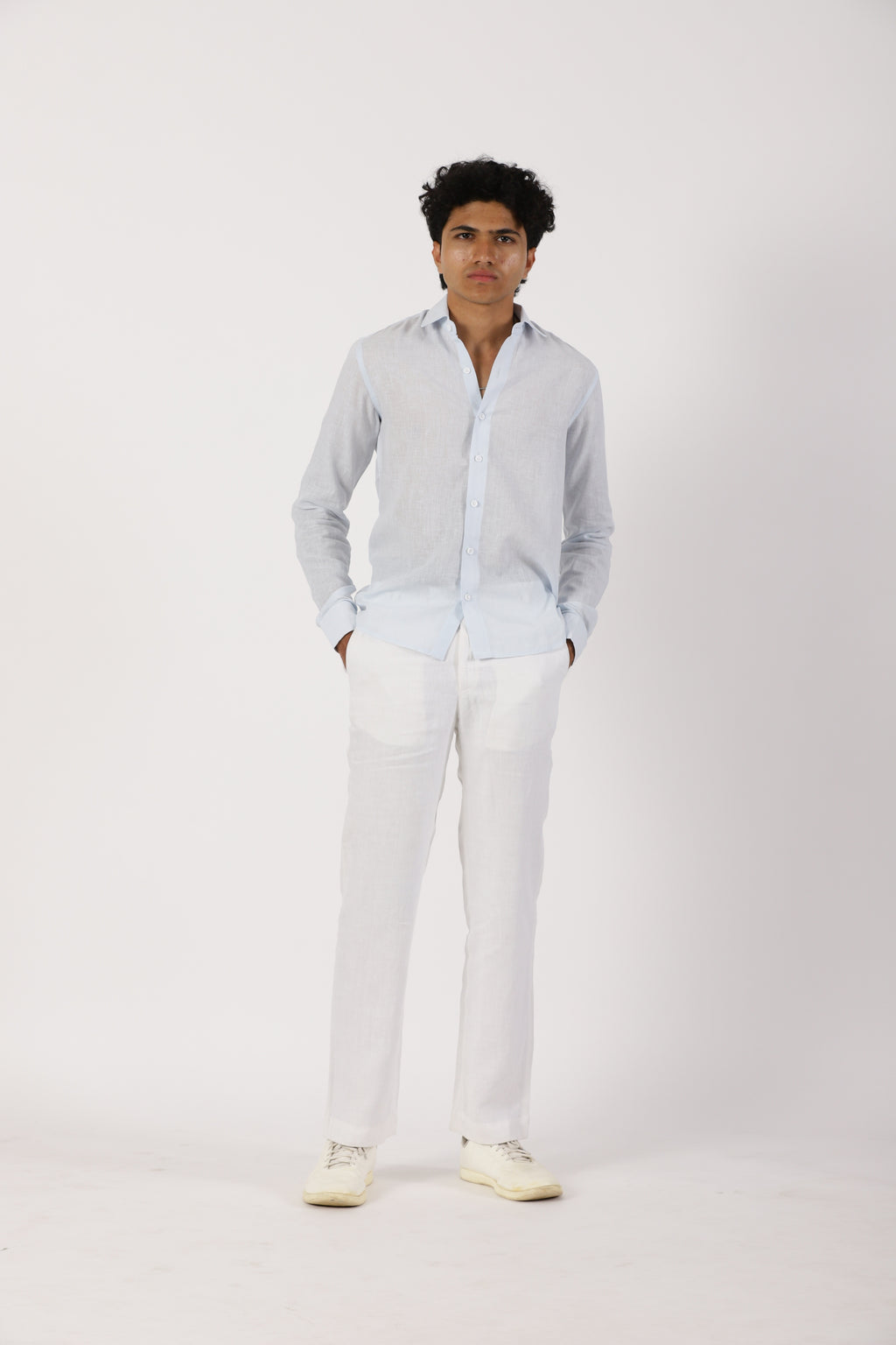 Light Blue Linen Shirt
