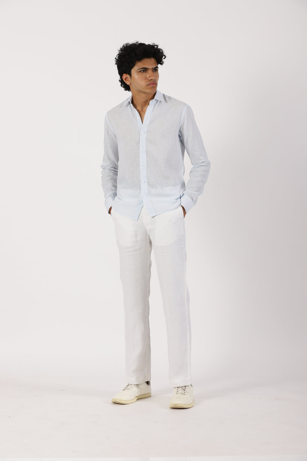 Light Blue Linen Shirt