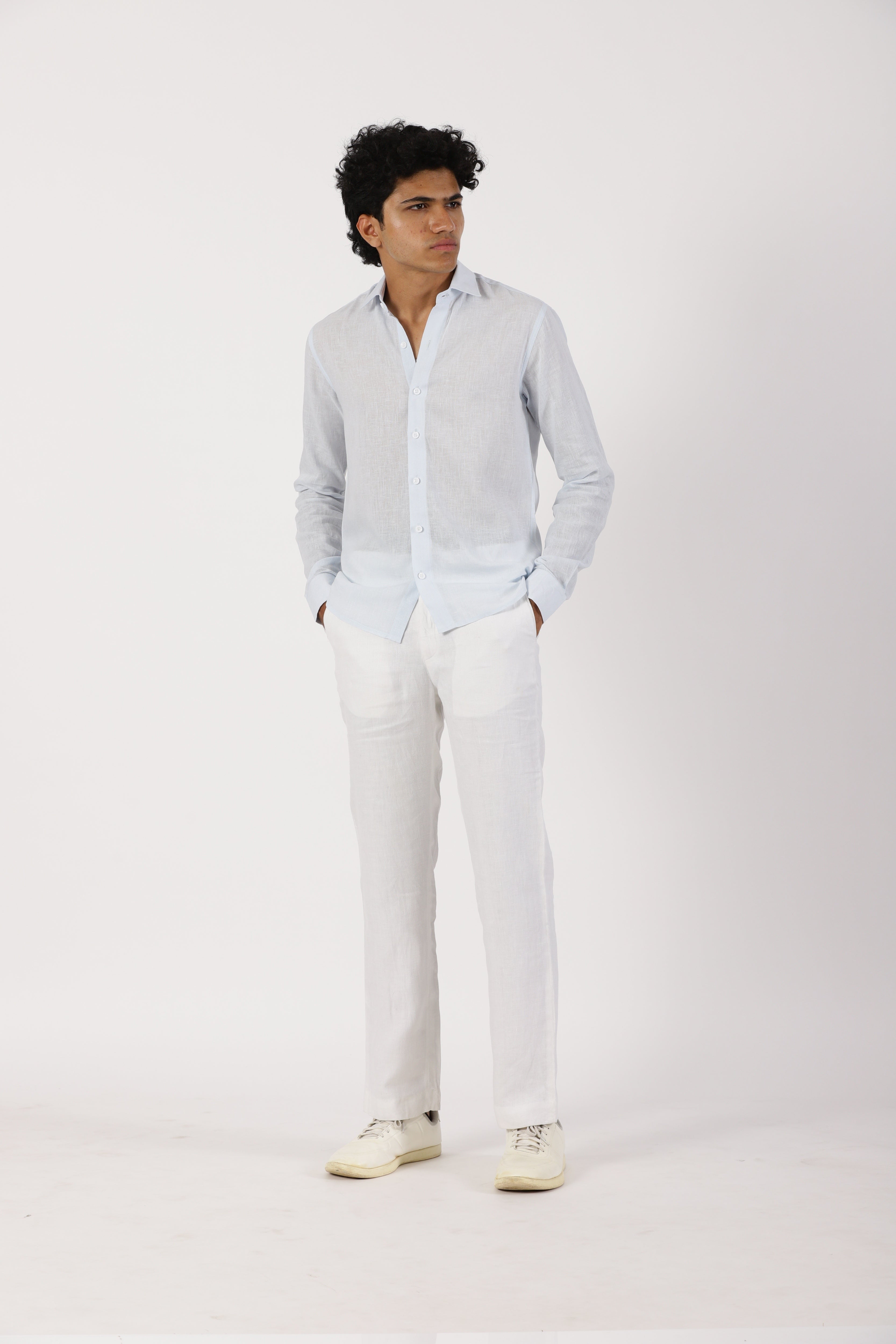 Light Blue Linen Shirt