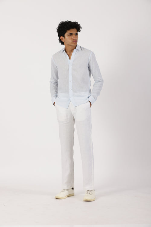 Light Blue Linen Shirt