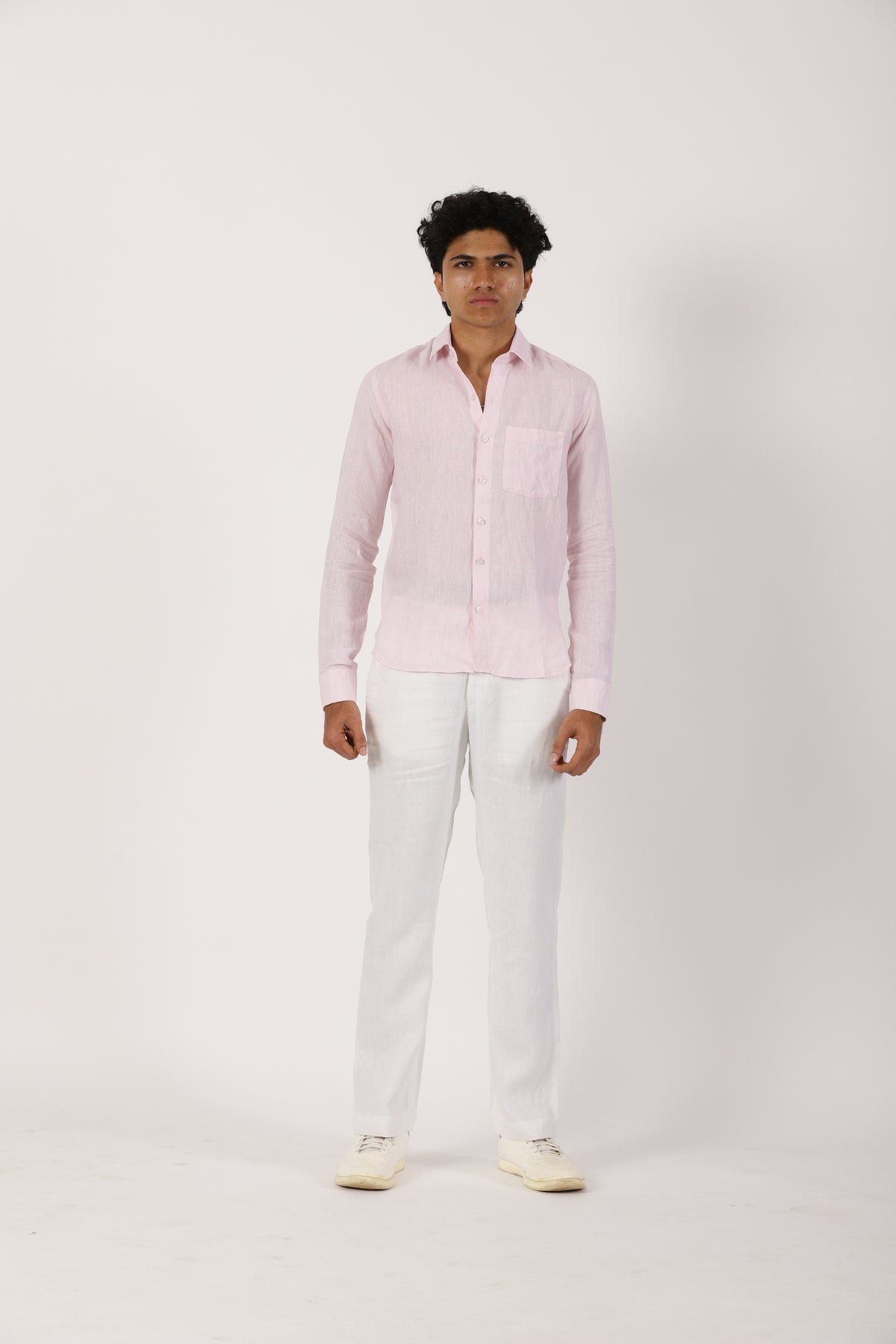 Light Pink Linen Shirt