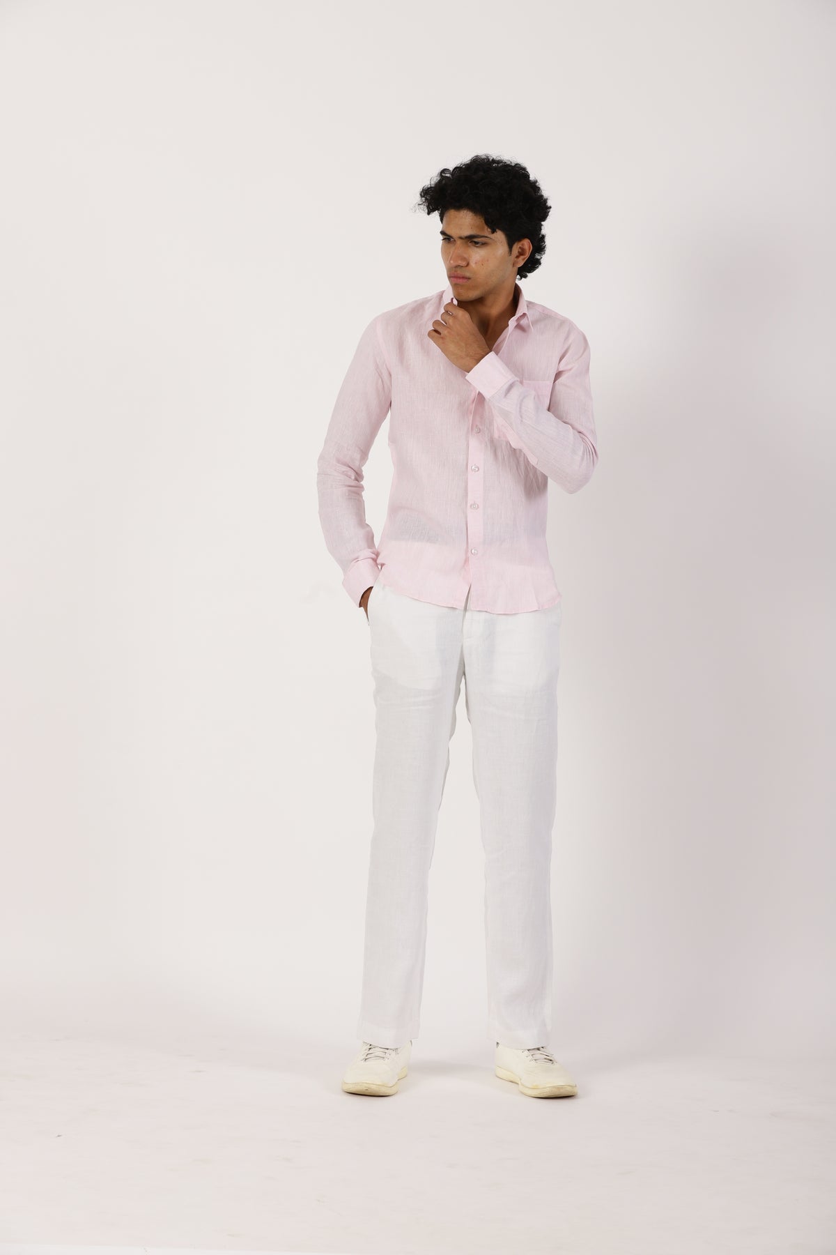Light Pink Linen Shirt